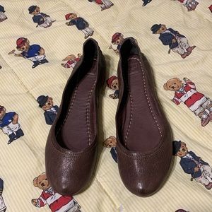 Frye Carson Ballet Flat Womens Size 9M Brown